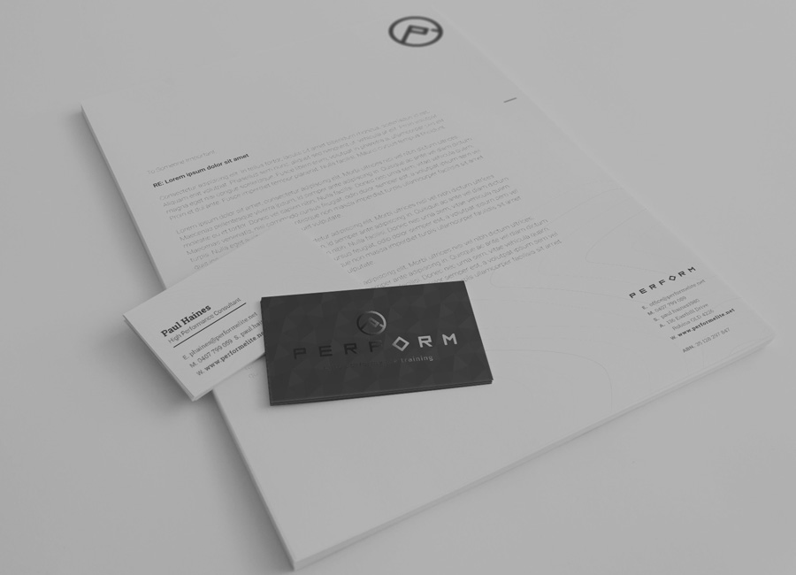 PERFORM Stationery Design